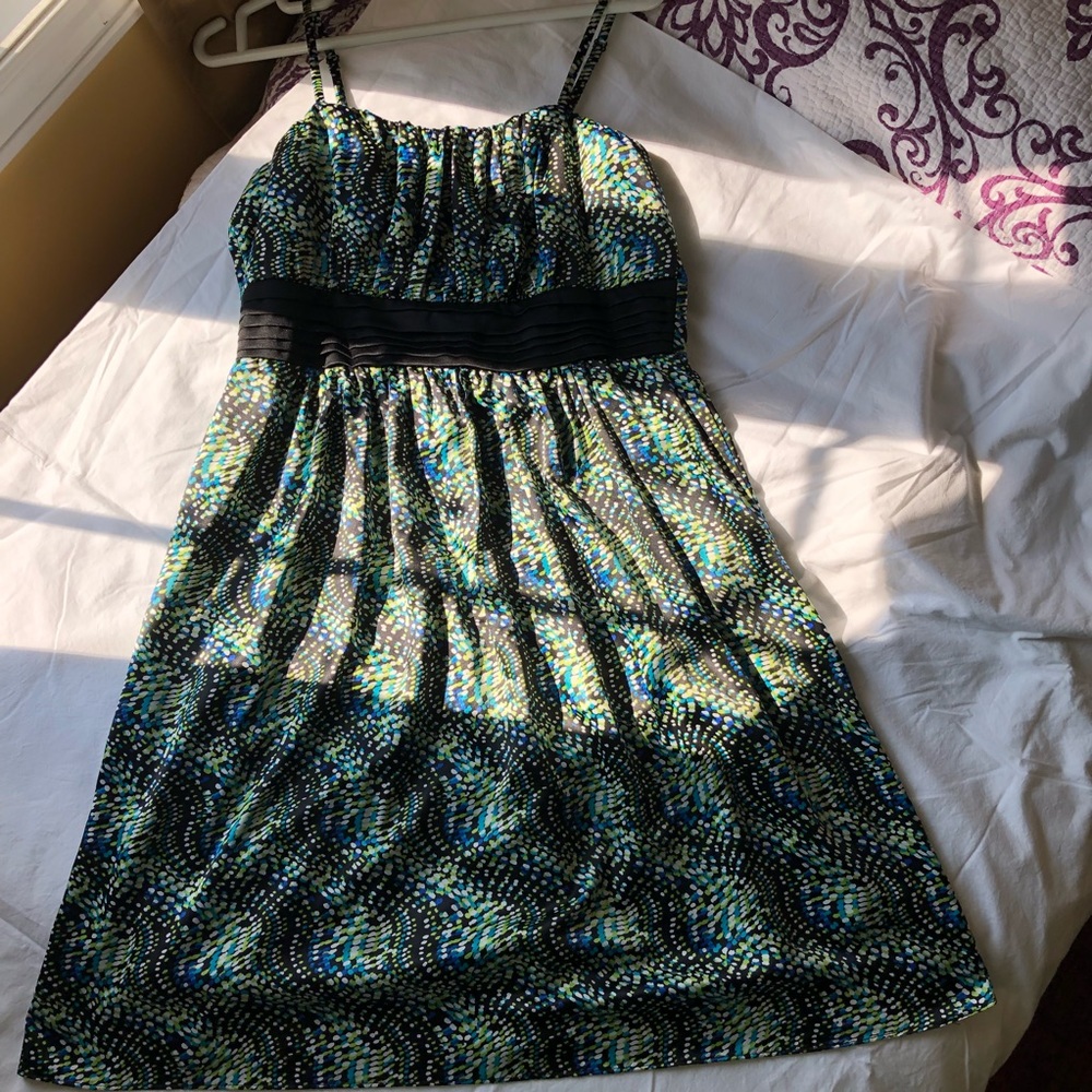 Colourful midi dress